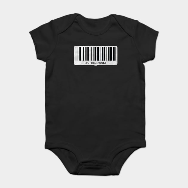 LPN Sticker for Damaged Associates Baby Bodysuit by belownormal